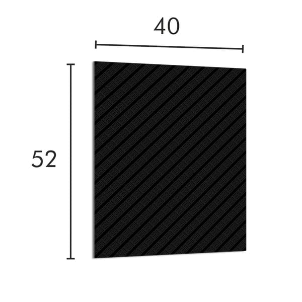 SKÄRBRÄDA I GLAS 40x52 Svart