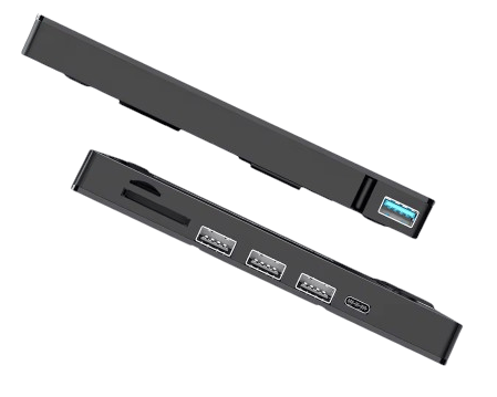 Eksternt drev CD/DVD-brænder til Windows/Mac/Linux 4xUSB 1xUSB-C SD/TF