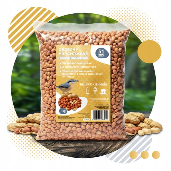 51FEED RØDE JORDNØDDER 1 kg