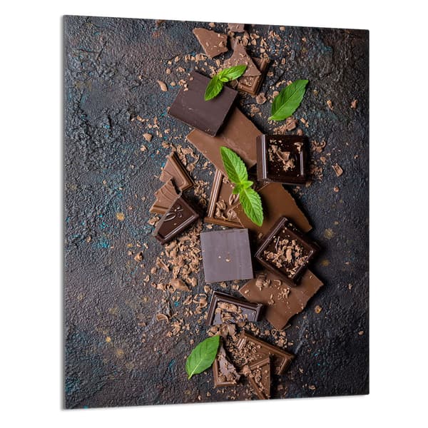 GLAS SKÆREBRÆT 40x52 Chokolade