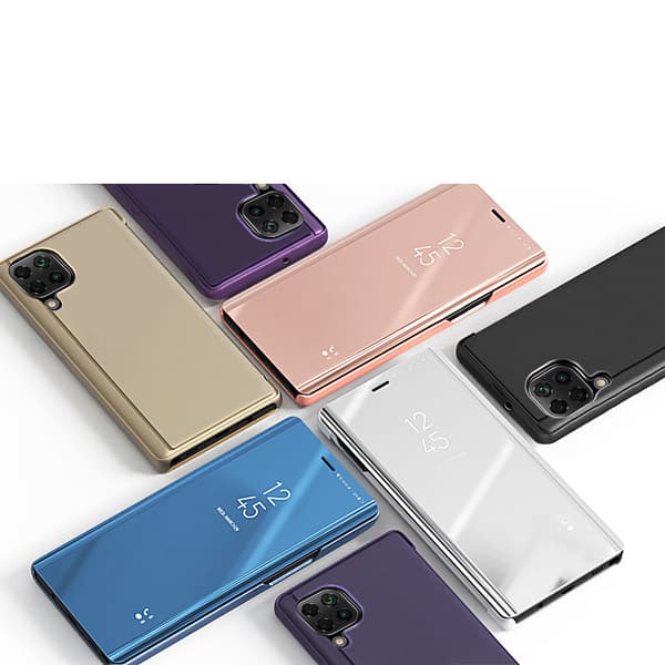Samsung Galaxy A22 4G Clear View-cover - Sort