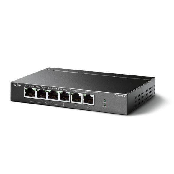 TP-Link TL-SF1006P ohanterad switch 6x10/100 4xPoE+