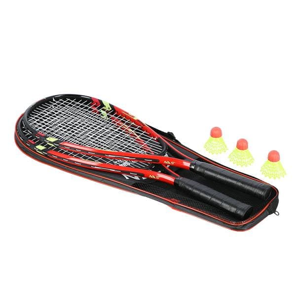 NRS001 CROSSMINTON SET 2 RACKETAR + SKUTTER + RÖTT NILS-SKYDD