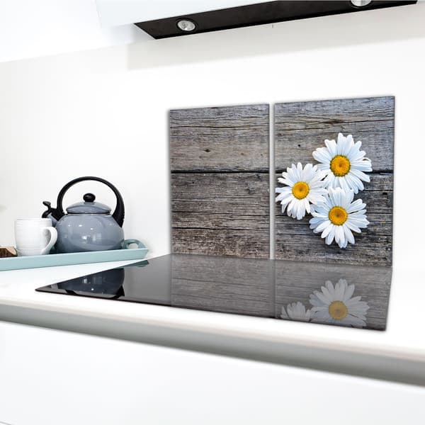 Lasinen suojalevy liedelle 2x40x52 Daisy
