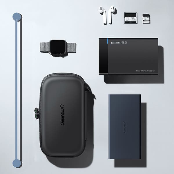 Etui til HDD-harddisk og GSM-tilbehør 16,5x9,5x4,5 cm sort