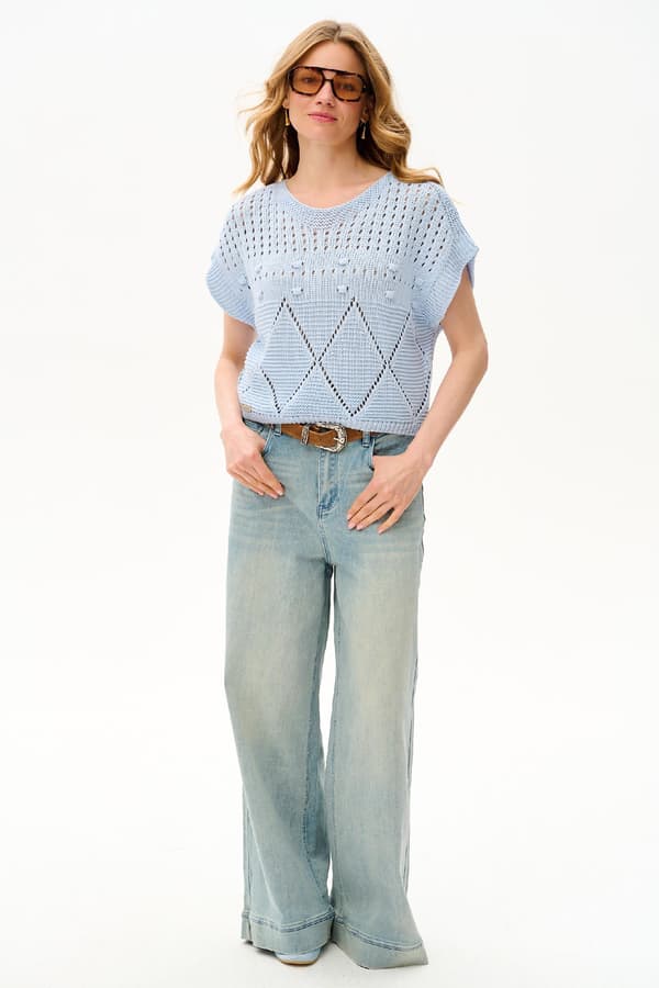 Haks Lyseblå Damebluse Haks Lyseblå Damebluse 36/38
