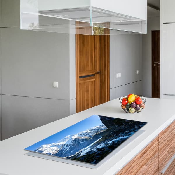 Glasbeskyttelsesplade til komfur 90x52 Mountains