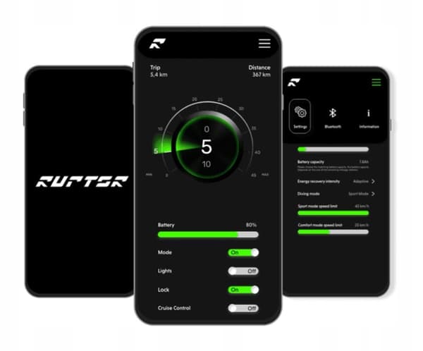 Ruptor R1 Lite V2 El-løbehjul, sort