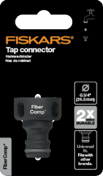 Fiskars Fibercomp kranAdapter kranforbindelse til vandslange 26,5mm