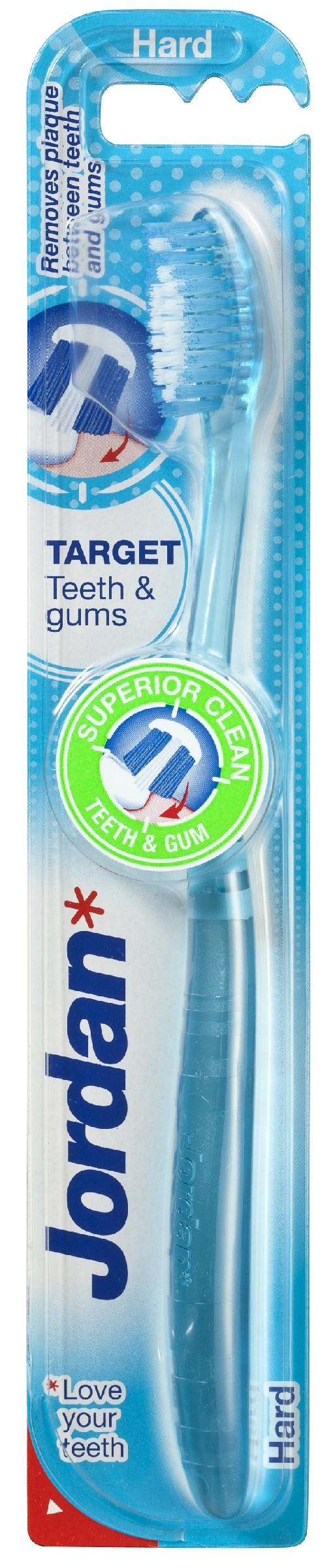 Jordan Target Teeth & Gums hård tandborste 1 st