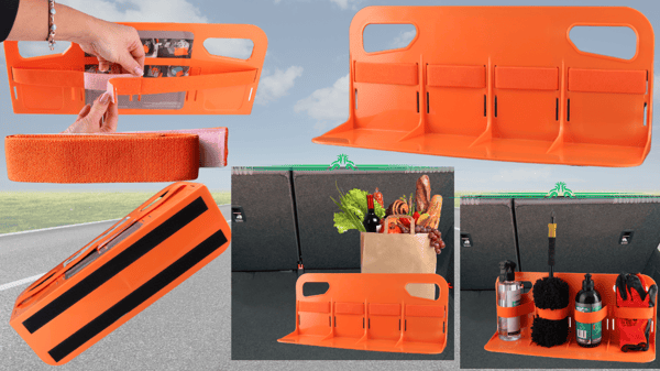 2x BAGAGERUMSHOLDER MED VELCRO