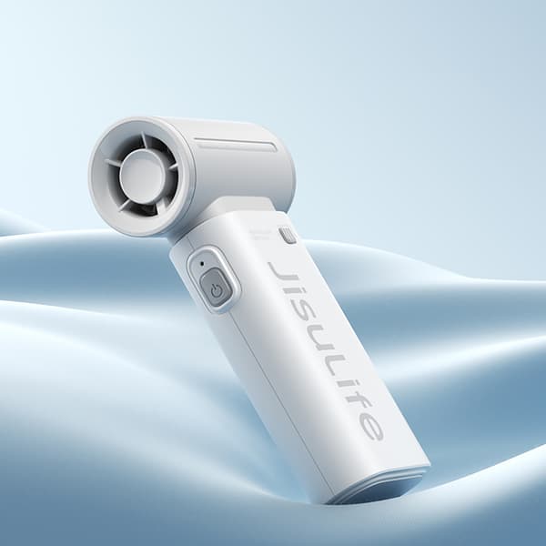 Minifläkt Bärbar USB-C 3600mAh Fläkt - Grå