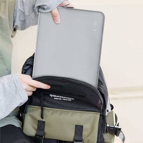 Neoslim laptop-taske til 13-14" tablets + tilbehørsetui - grå