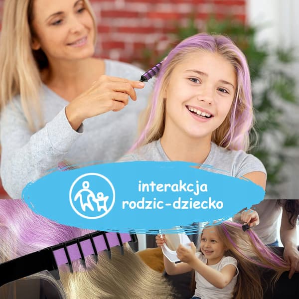 10 bitar TVÄTTBAR KRITTA för hårfärgning och säkerhetskammar