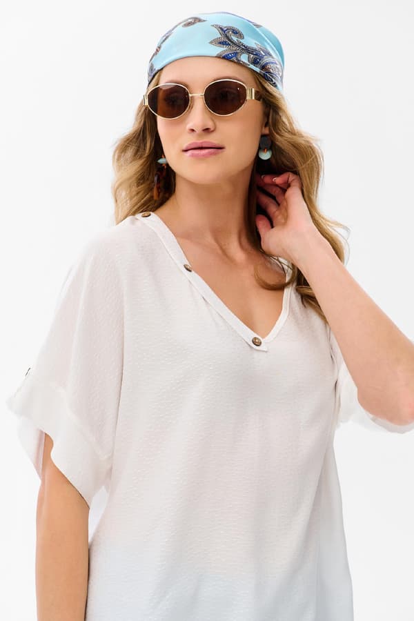 Damebluse Yasumi Ecru 40/42