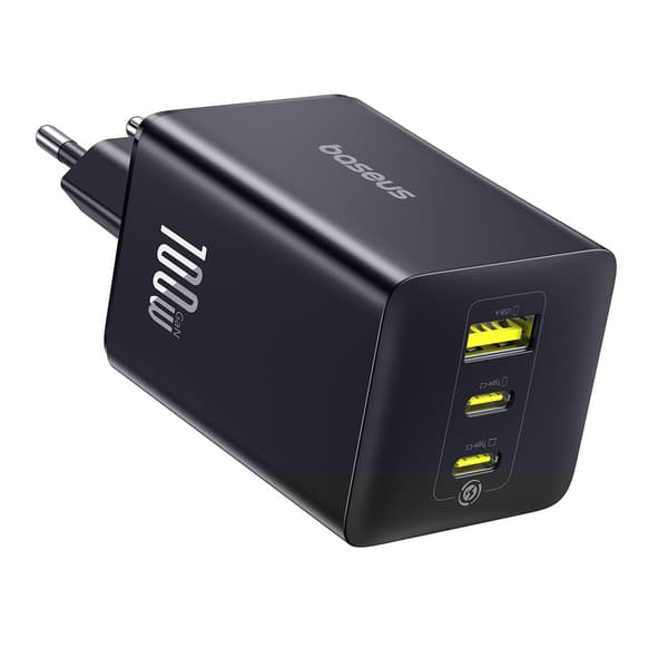 Væglader USB-A USB-C EnerFill FE11 100W - sort