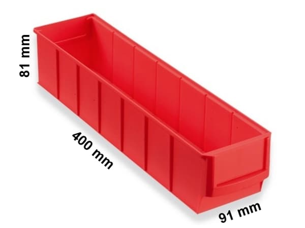 ShelfBox 400 S, hyllförvaringslåda | Röd