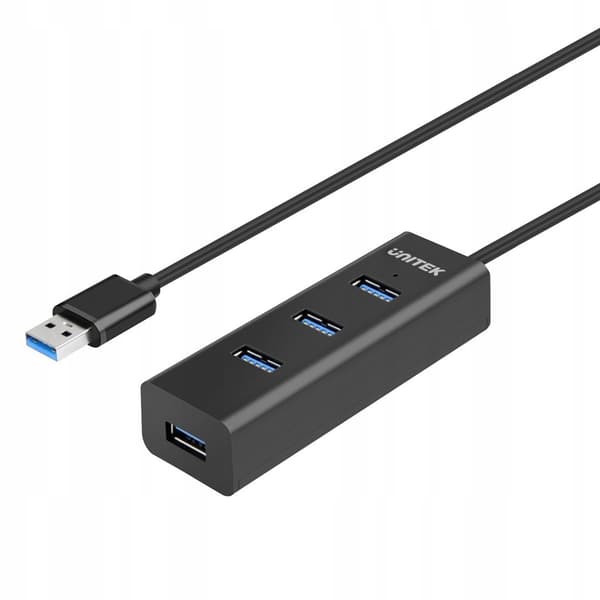 Unitek Y-3089 4xUSB 3.0 USB-hub Svart