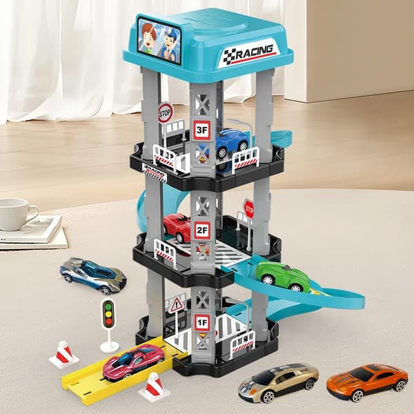 Parkerings tårn med elevator og 2 biler - Ingeniør parkering 3+