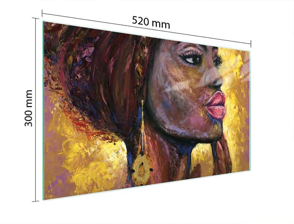 SKÄRBRÄDA I GLAS 52x30 KVINNA