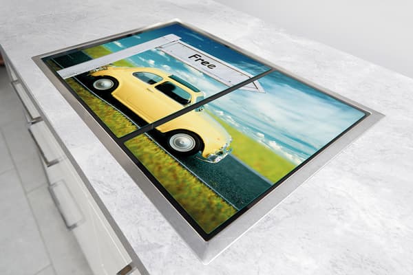 GLASBESKYTTELSESPLADE TIL KOMFUR 75x52 AUTO