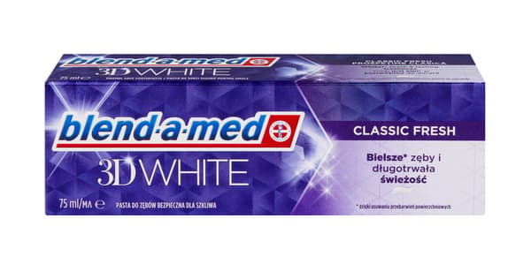 BLEND-A-MED 3D White Classic Fresh -valkaiseva hammastahna 75 ml
