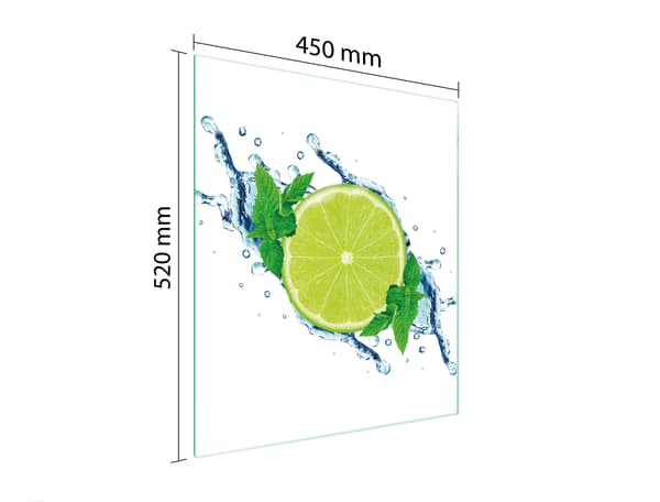 GLAS SKÆREBRÆT 45x52 LIME