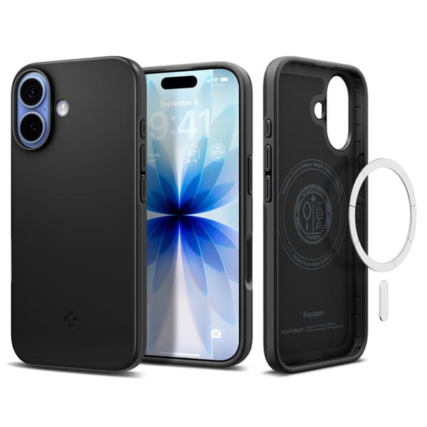 iPhone 17 Tynd MagSafe Bagcover - Sort