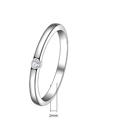 925 Silverring Cubic Zirconia Ringstorlek 16