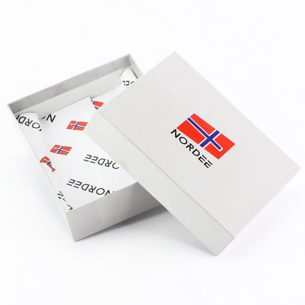 Läder, förlängd, snygg herrplånbok Nordee