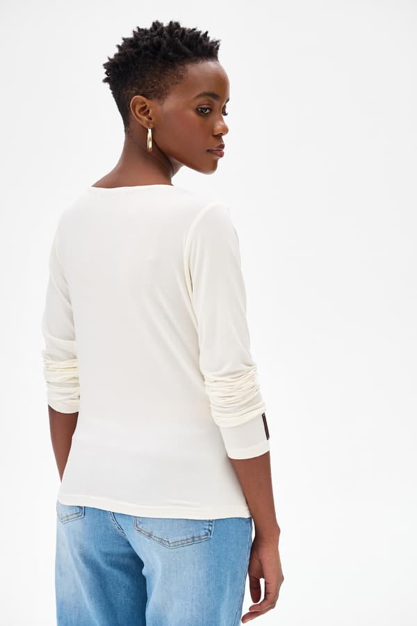 Nanu Damebluse Ecru 44/46