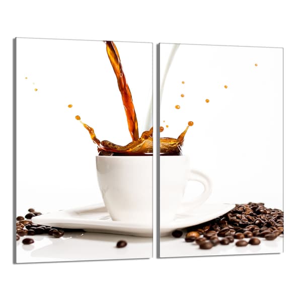 Glasbeskyttelsesplade til komfur 2x30x52 Kaffe