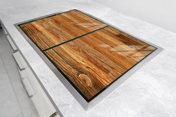 GLASSKYDDSPLÅT FÖR KÖK 2x35x52 TRÄ