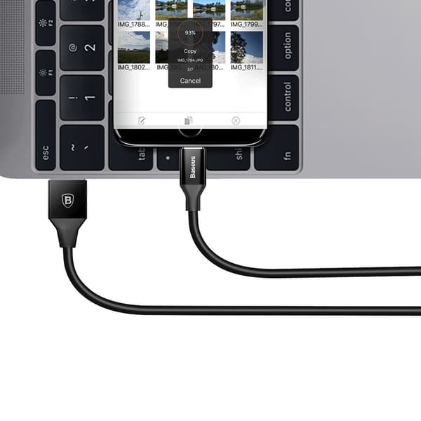 Yiven 1.5m USB-A - MicroUSB-kaapeli - Musta