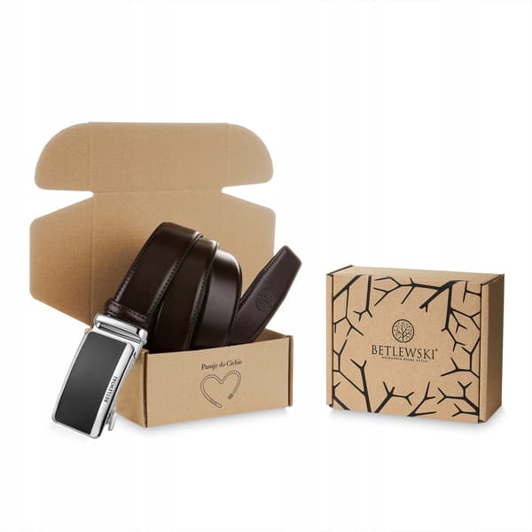C35-BL BRAZ 120 ELITE herrelæderbælte + CERTIFIKAT