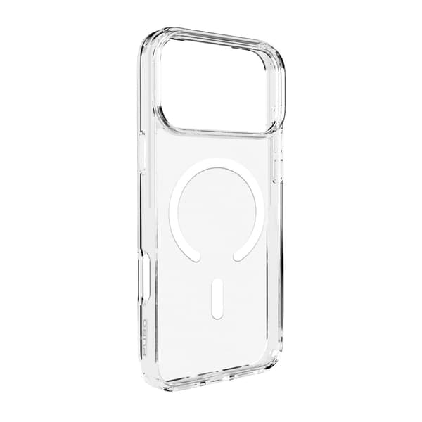 iPhone 17 Pro Max Lite Mag MagSafe-skal – Transparent vit ring