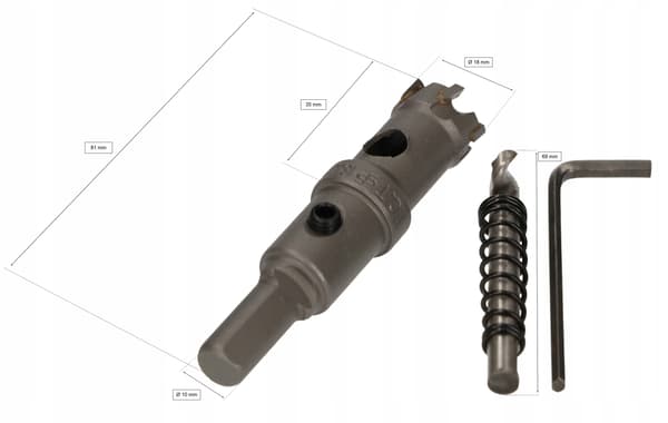 Widia hulsav 18mm til metal, dr.
