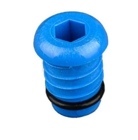 PEX tryktætheds kontrolprop 32 mm blå
