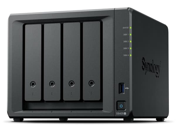 Synology DS425 NAS-filserver, 4-bay, Intel Celeron