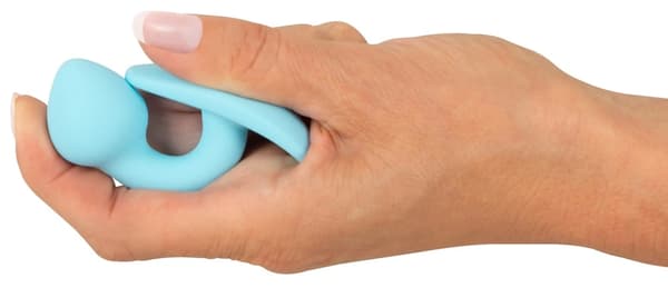 Cuties Silikone Perfekt Buet Analprop Blå