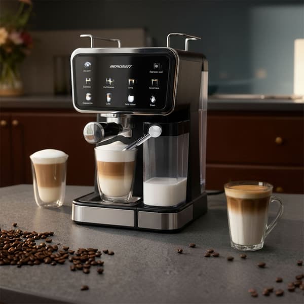 Berdsen BD-773 sort 20 bar mælkeskummer kaffemaskine