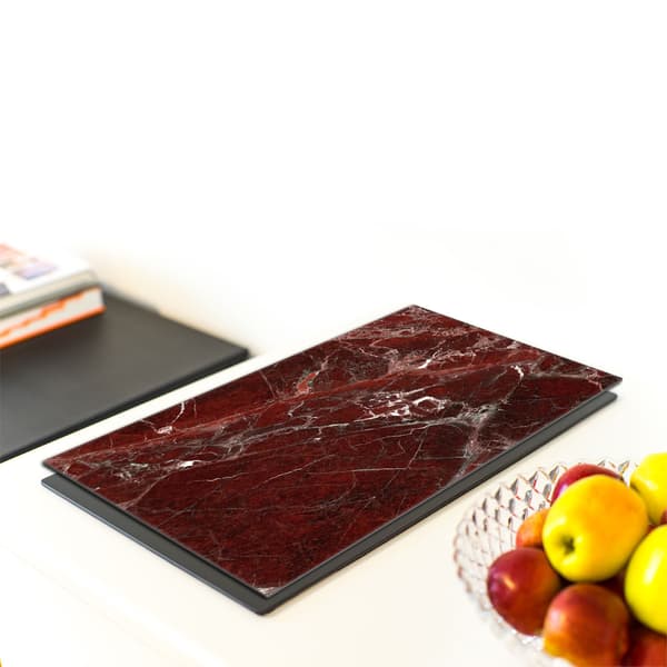 GLASSKÆREBRÆT 40x52 Marmor