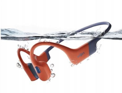 Shokz OpenSwim Pro røde benledningshovedtelefoner