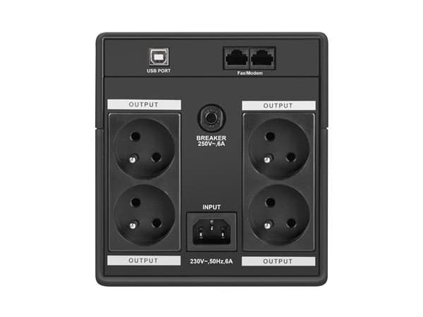 Armac Home 1500E LED Line-Interactive 4x230V PL UPS nødstrømforsyning