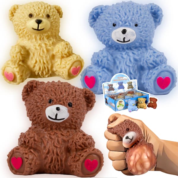 Squishy legetøj bamse anti-stress blød sensorisk squishy blå