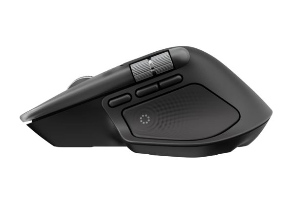 Logitech MX Master 4 til MAC trådløs mus RF trådløs + Bluetooth, 8000 DPI, Space Black