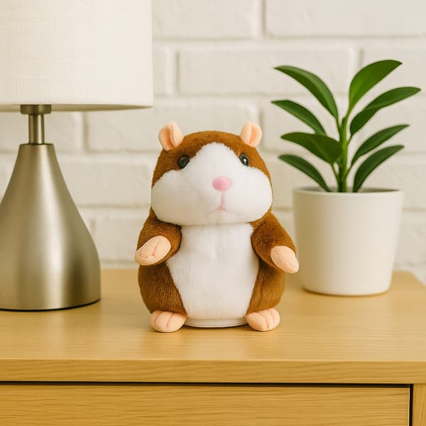 Talande interaktiv hamster Chatterbox gosedjur för barn Mottfågel