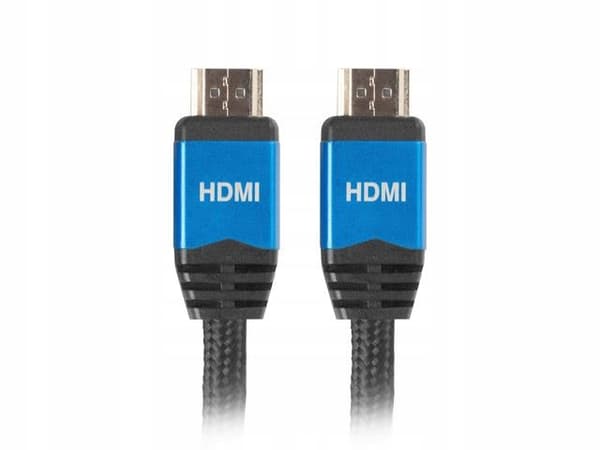 Lanberg Premium M/M v2.0 HDMI-kabel 1m sort-blå