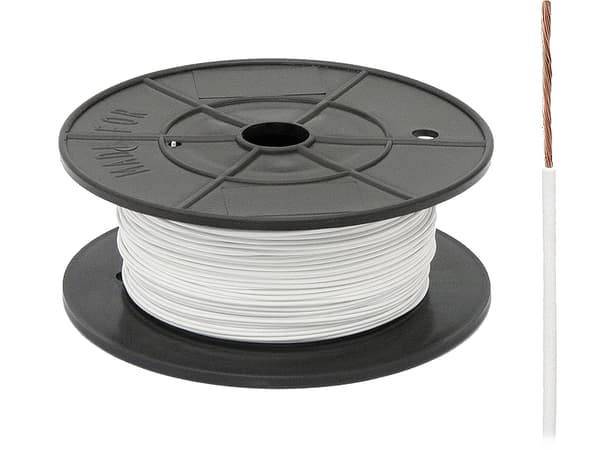 FLRY-B KABEL 1X0,5MM HVID 1M