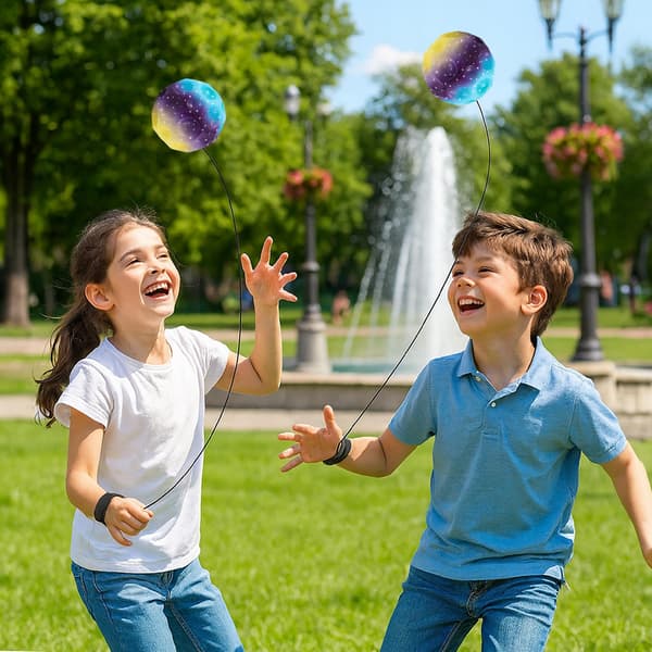 Galaxy Ball gummibåndslegetøj meteor rumtræningsbolde